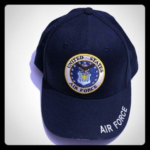 Air Force Navy Blue Military Hat Adjustable